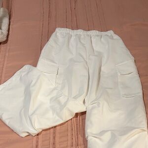 SHEIN White Cargo Pants